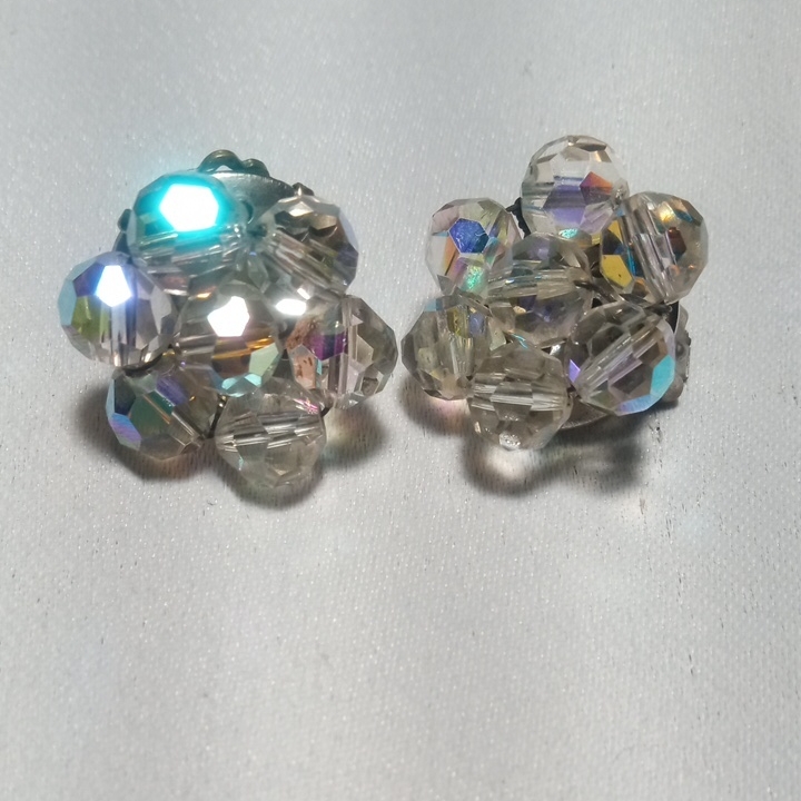 Clip On Cluster Earrings